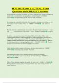 SEVI 3013 Exam 2 ACTUAL Exam Questions and CORRECT Answers