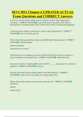 SEVI 3013 Chapter 6 UPDATED ACTUAL Exam Questions and CORRECT Answers
