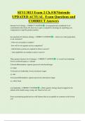 SEVI 3013 Exam 2 Ch&period;5&sol;8&sol;Nintendo UPDATED ACTUAL Exam Questions and  CORRECT Answers