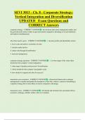 SEVI 3013 Bundled Exam Questions WITH CORRECT Answers