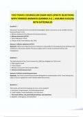 TICO TRAVEL COUNSELLOR EXAM 2025 UPDATE QUESTIONS WITH VERIFIED ANSWERS &lpar;GRADED A&plus;&rpar; &vert; ASSURED SUCCESS WITH RATIONALES