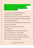 Ohio Notary Study Guide 2025 UPDATE &vert;  MOST TESTED QUESTIONS WITH  CORRECT ANSWERS GRADED A&plus; &vert;  ASSURED SUCCESS