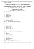 TEST BANK FOR THE LANGUAGE OF MEDICINE 13TH EDITION BY DAVI-ELLEN CHABNER ALL CHAPTERS&colon; ISBN-10&semi; 0443107793 &sol; ISBN-13&semi; 978-0443107795 A&plus; Chapter 01&colon; Basic Word Structure