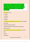 SDI Scuba Certification Exam Study  Guide 2025 UPDATE LATEST MOST  TESTED QUESTIONS AND VERIFIED  ANSWERS GRADED A&plus; ASSURED  SUCCESS