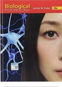 Test Bank - Biological Psychology&comma; 13th Edition by James W&period; Kalat&comma; All questions with correct answers &vert; GRADE A&plus;