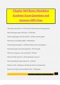Chapter 3&9 Basics Mandalyn Academy Exam Questions and Answers 100&percnt; Pass