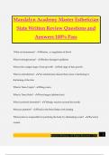 Mandalyn Academy Bundled Exams Questions and Answers 100&percnt; Pass Guaranteed&comma; Reviewed 2025