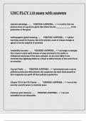UNC PLCY 110 exam with answers