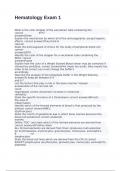 Hematology Exam  with 100&percnt; correct answers 2025