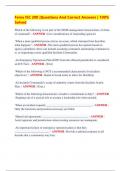 Fema ISC 200 &vert;Questions And Correct Answers &vert; 100&percnt;  Solved