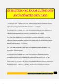 ESTHETICS NYC EXAM QUESTIONS AND ANSWERS 100&percnt; PASS