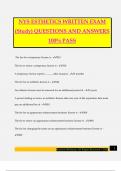 NYS ESTHETICS WRITTEN EXAM &lpar;Study&rpar; QUESTIONS AND ANSWERS 100&percnt; PASS