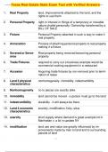 Texas Real Estate State Exam Test with Verified Answers