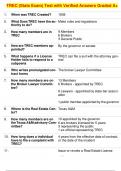 TREC &lpar;State Exam&rpar; Test with Verified Answers Graded A&plus;