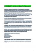 WGU C857 - Software Quality Assurance Exam Questions and Answers 2025&sol;2026&lpar; A&plus; GRADED 100&percnt; VERIFIED&rpar;&period;