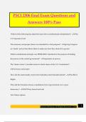 PSCI 2306 final Exam Questions and Answers 100&percnt; Pass