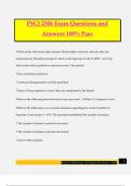PSCI 2306 Exam Questions and Answers 100&percnt; Pass