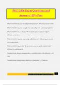 PSCI 2306 Exam Questions and Answers 100&percnt; Pass