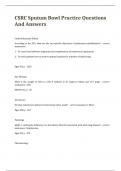 CSRC Sputum Bowl Practice Questions And Answers