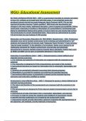 WGU- Educational Assessment Exam Questions and Answers 2025&sol;2026&lpar; A&plus; GRADED 100&percnt; VERIFIED&rpar;&period;