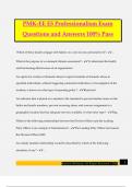 PMK-EE E5 Professionalism Exam Questions and Answers 100&percnt; Pass