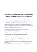 Inflammation Process - N5315 Advanced Pathophysiology Questions & Answers