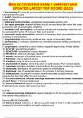 MBA ACCOUNTING BUNDLED EXAM LATEST TOP SCORE 2025&period;