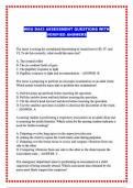 WGU D443 ASSESSMENT QUESTIONS WITH VERIFIED ANSWERS