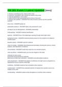 FIS 201 Exam 1 Latest Updated 