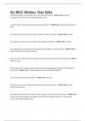 NJ MVC Written Test 2024&comma; 370 questions and answers 