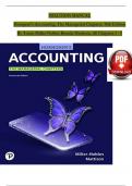SOLUTION MANUAL Horngren's Accounting&comma; The Managerial Chapters&comma; 14th Edition By Tracie Miller-Nobles Brenda Mattison&comma; All Chapters 1 - 9