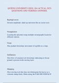 QUEENS UNIVERSITY GEOL 104 &lpar;ACTUAL 2025&rpar;  QUESTIONS AND VERIFIED ANSWERS&period;