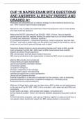 CHP 19 NAPSR EXAM WITH QUESTIONS AND ANSWERS ALREADY PASSED AND GRADED A&plus;