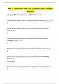 BDOC - Maritime Warfare questions with verified answers