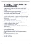 NAPSR QUIZ 12 QUESTIONS AND 100&percnt; CORRECT SOLUTION&period;