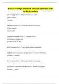 BDOC San Diego Maritime Warfare questions with verified answers&period;