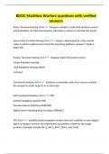 BDOC Maritime Warfare questions with verified answer1&period;