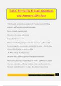 TAUC Pre-Scribe U Exam Questions and Answers 100&percnt; Pass