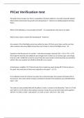 PiCat Verification test&comma; 115 Questions And Answers 