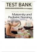 TEST BANK FOR Maternity and Pediatric Nursing 3rd Edition by Susan Ricci &comma; Theresa Kyle & Susan Carman &comma; ISBN&colon; 9781451194005 Chapter 1-51 &vert;Questions with Answers and Rationales&vert; Complete Guide A&plus;