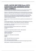 CNPR&comma; NAPSR MIDTERM Exam WITH QUESTIONS AND ANSWERS RATED 100&percnt; CORRECT&period;