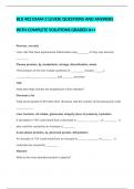PACKAGE DEAL OF BLD 402 EXAM  QUESTIONS AND ANSWERS WITH COMPLETE SOLUTIONS GRADED A&plus;&plus; ALL IN ONE&excl;&excl;&excl;