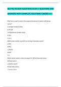 BLD 402 REVIEW QUESTIONS EXAM 4 QUESTIONS AND ANSWERS WITH COMPLETE SOLUTIONS GRADED A&plus;&plus;