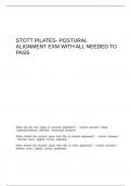 STOTT pilates- Postural alignment