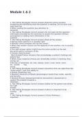 Module 1 & 2 Exam with 100&percnt; correct answers 2025