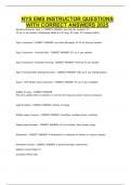 NYS EMS INSTRUCTOR QUESTIONS WITH CORRECT ANSWERS 2025