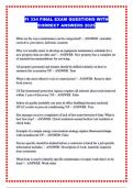 FI 334 FINAL EXAM QUESTIONS WITH CORRECT ANSWERS 2025