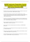 EMS INSTRUCTOR&sol;COORDINATOR Bundled Exams Questions and Answers 100&percnt; Verified and Updated &vert; Graded A&plus;