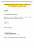 EMS INSTRUCTOR&sol;COORDINATOR QUESTIONS WITH CORRECT ANSWERS 2025