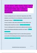 ATI PN ADULT MED SURG PROCTORED  EXAM 2024 ACTUAL EXAM TEST BANK  100 QUESTIONS AND CORRECT  DETAILED ANSWERS &lpar;VERIFIED  ANSWERS&rpar;